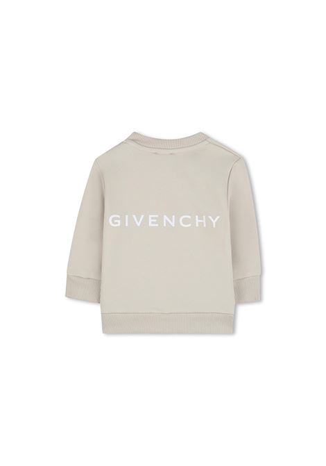 Felpa Girocollo Beige Con Logo 4G GIVENCHY KIDS | H30631184